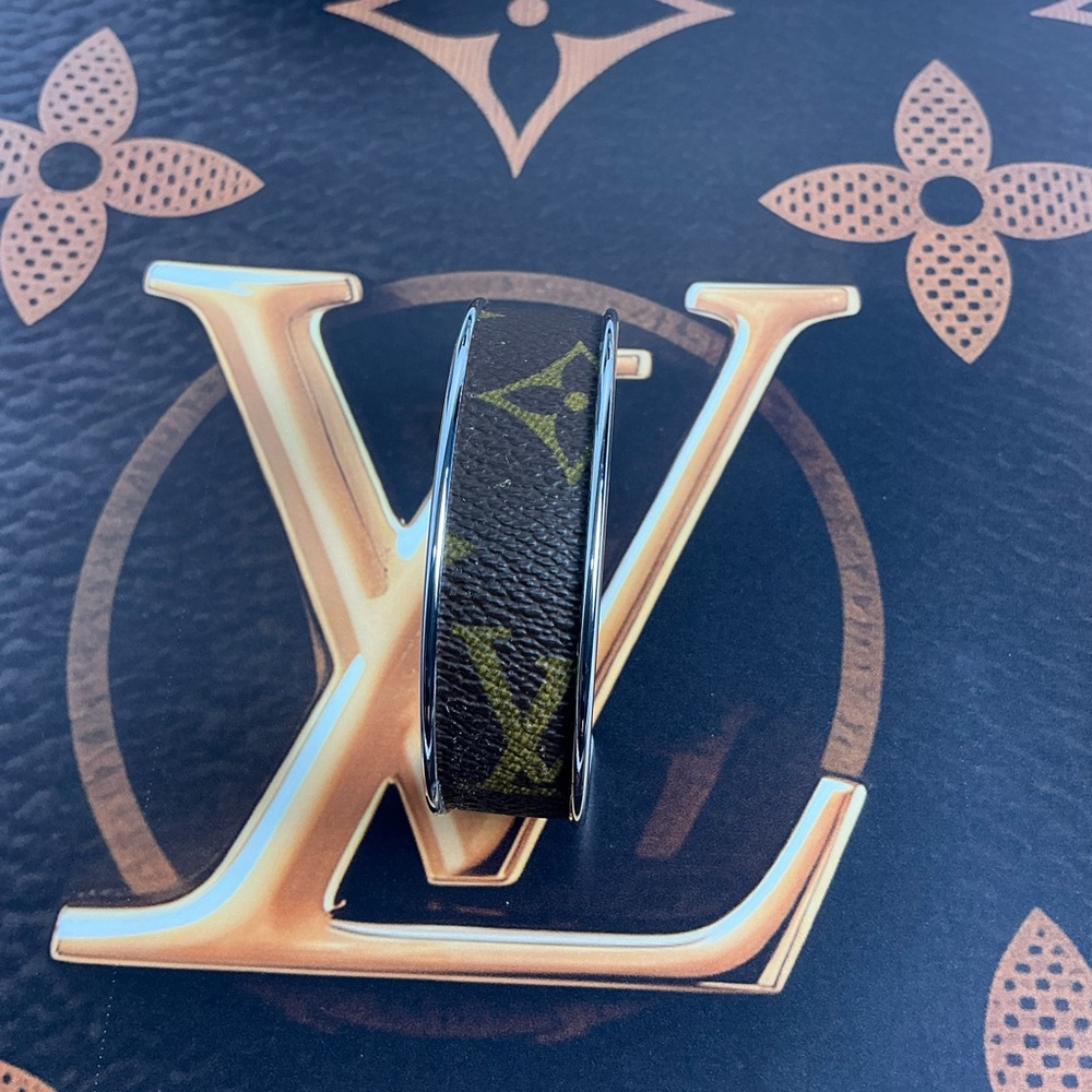 Louis Vuitton Monogram Canvas Cuff Gold